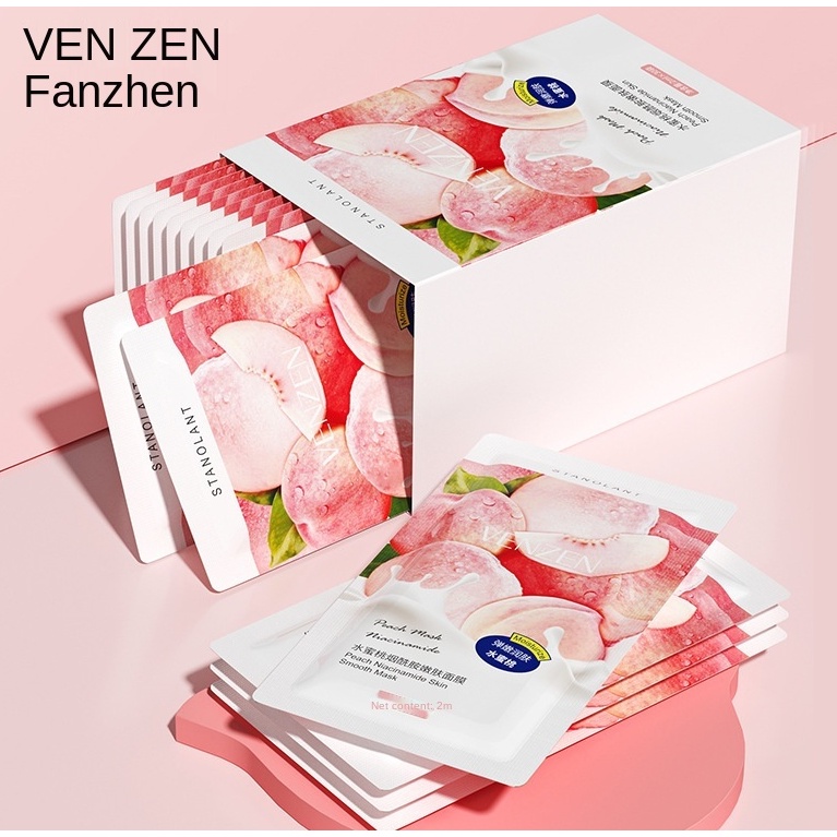 Mặt nạ Fanzhen Niacinamide chiết xuất đào dưỡng ẩm làm săn chắc và trẻ hóa làn da | BigBuy360 - bigbuy360.vn