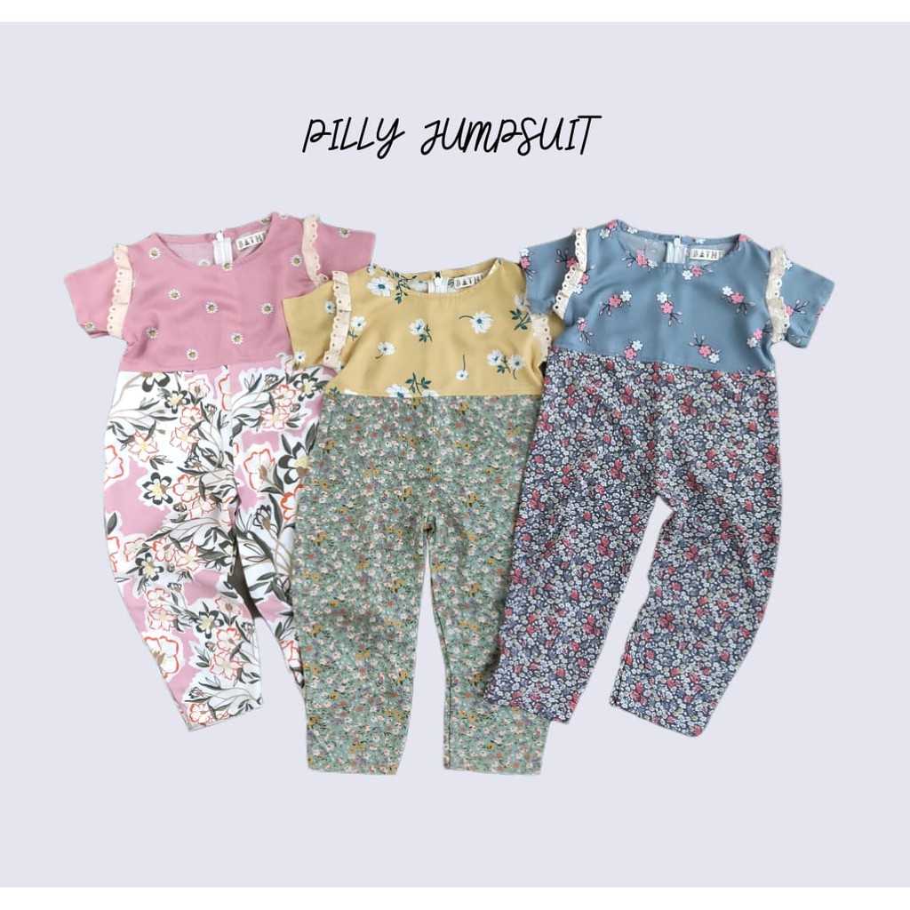Bộ áo liền quần Cotton phối ren 3 mẫu dễ thương cho bé gái 1-4 tuổi