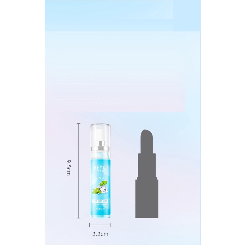 Xịt Thơm Miệng Heyxi Hương Đào Và Bạc Hà  20ml HYX20220716 - HÀNG NEW HOT