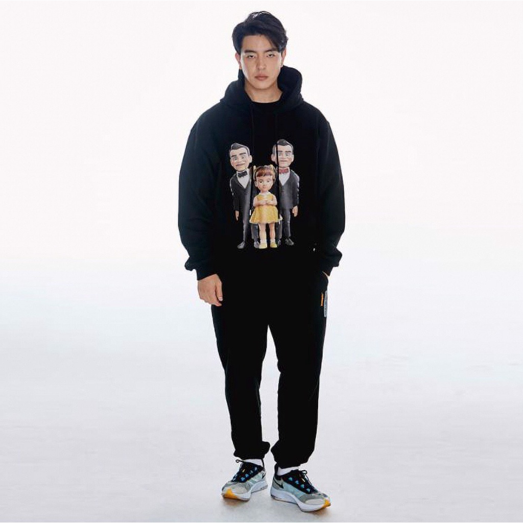 AO HODIE tay dài TOY STORY&amp;ADLV Gabby &amp; Besson HODIE cotton ( mũ hai lớp dày dặn)