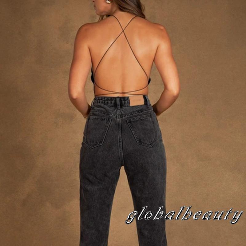 Áo Liền Quần Dây Mảnh Hở Lưng Gợi Cảm Cho Nữ | BigBuy360 - bigbuy360.vn