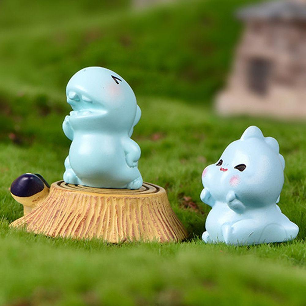 YIYU Mô Hình Khủng Long Hoạt Hình Mini Dễ Thương Trang Trí Tiểu Cảnh