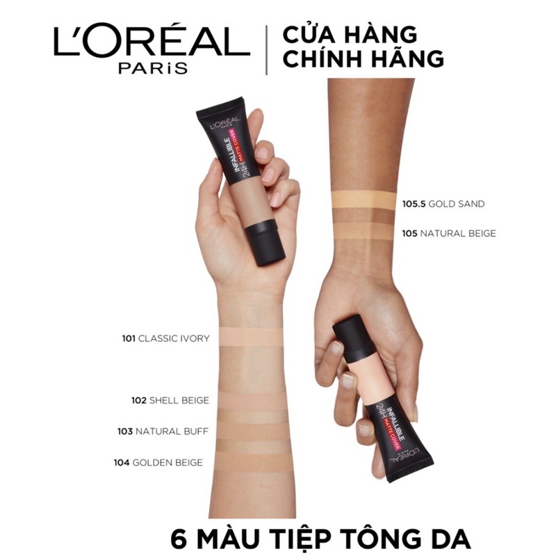 Kem Nền Lâu Trôi L’Oreal Paris Infallible 24H 30ml | BigBuy360 - bigbuy360.vn