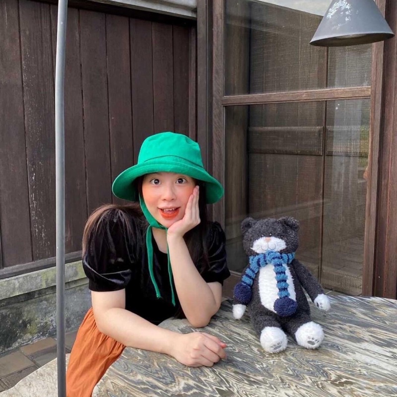 Gấu bông mèo đen Tiimo thắt khăn đáng yêu thú nhồi bông đồ chơi quà tặng Gauxinhcorner