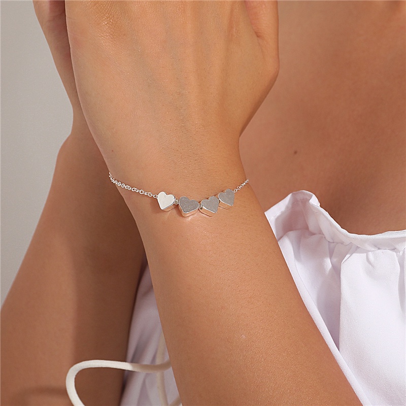 Vòng Tay Hình Trái Tim Đơn Giản Thời Trang 2022 Cho Nữ