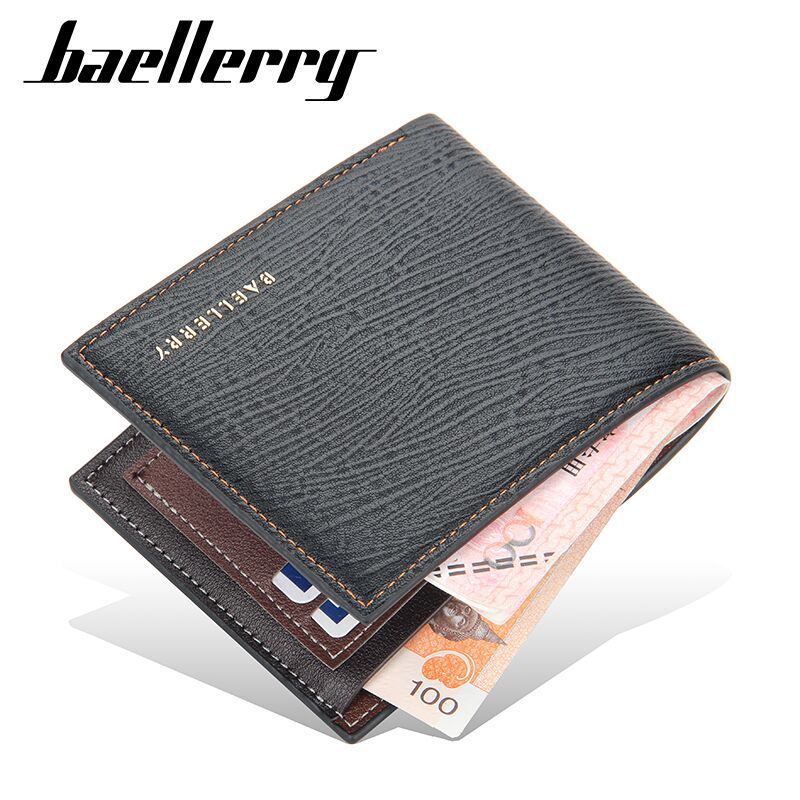 Baellerry Short Wallet Men's Multi-card Horizontal Coin Purse Fashion Ultra-thin  Youth Wallet