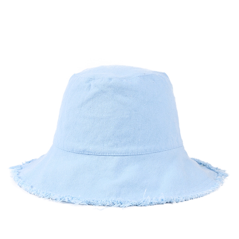 Mũ Vành Rộng LINJW Dáng Tròn Màu Trơn Thời Trang Hàn Quốc