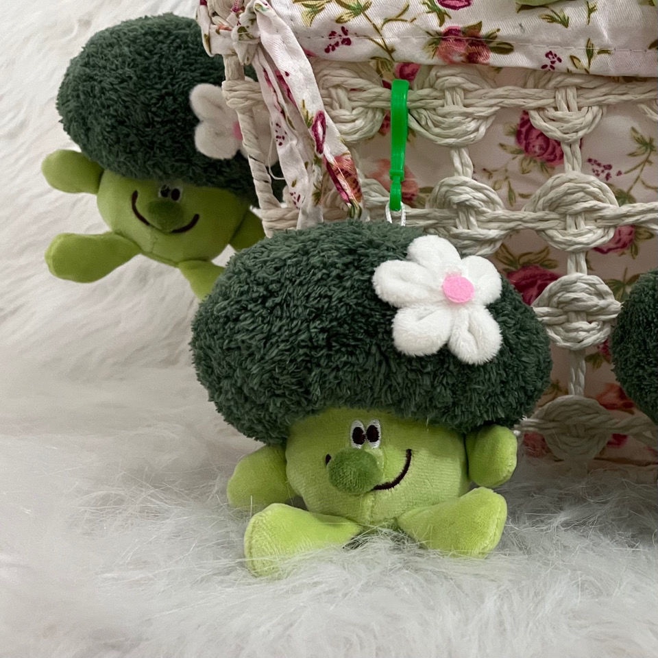 Móc Khóa Hình Búp Bê Broccoli 15Cm Dễ Thương
