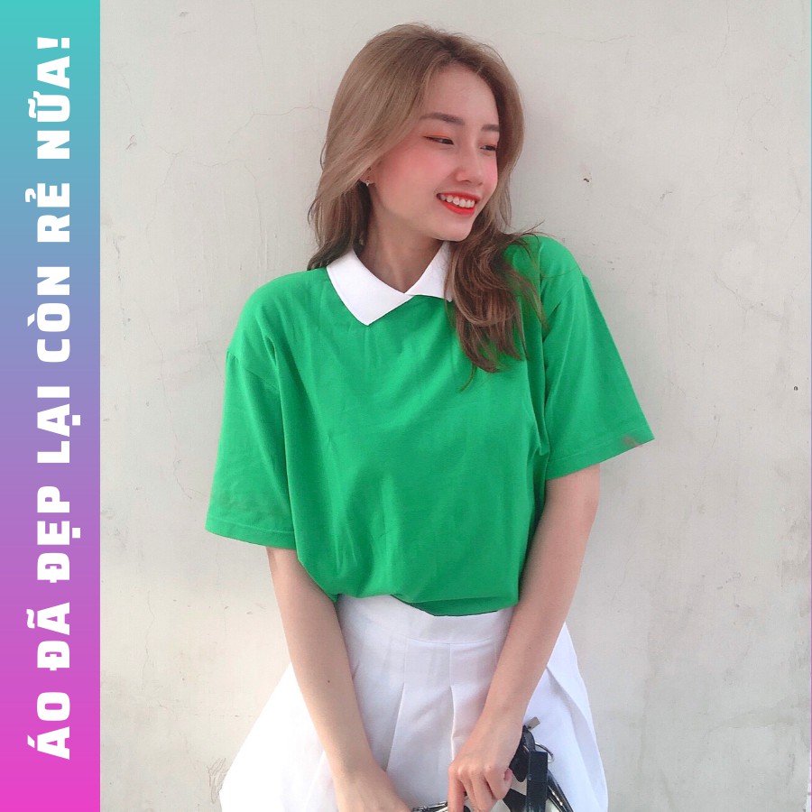 Áo thun trơn nữ freesize thun cotton 100% [ÁO ĐẸP - GIÁ RẺ - HÌNH THẬT]