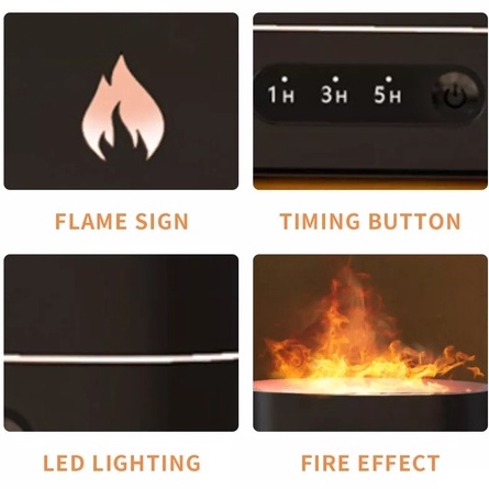 Máy Tạo Độ Ẩm Không Khí Hình Bình Hoa 250ML Sạc USB