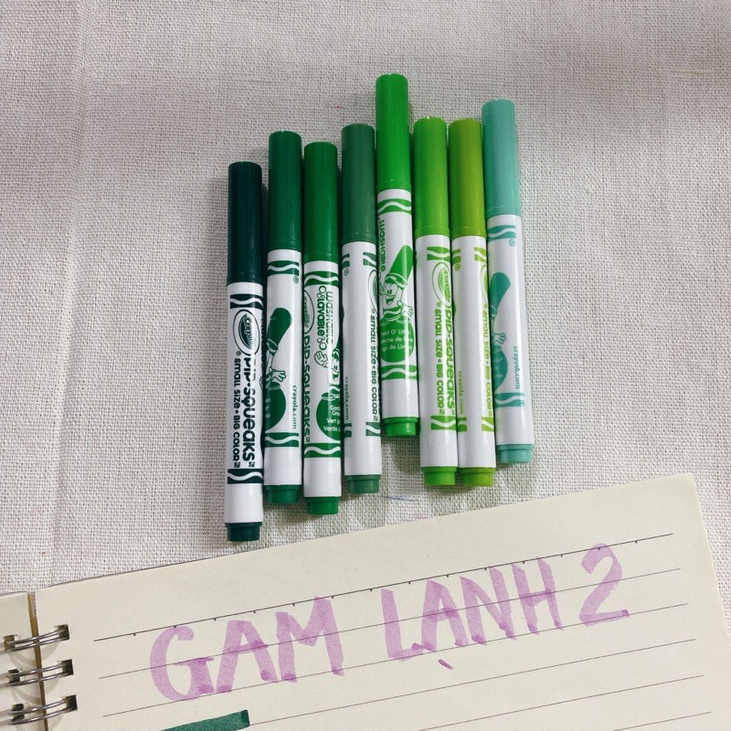 Bút mini pipsqueaks lẻ tông màu lạnh 2