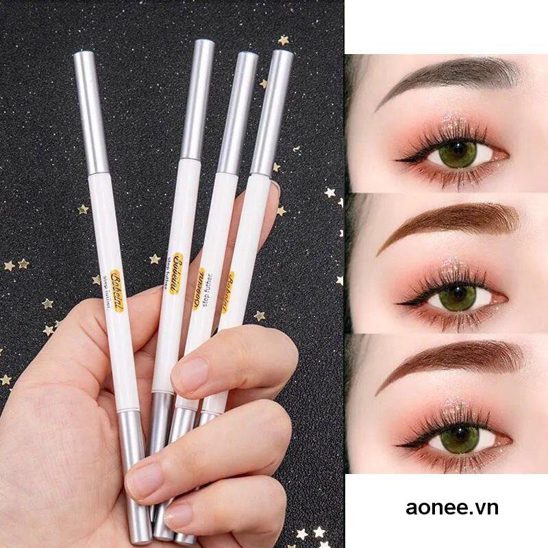 ✨✨Chì Kẻ Mày Hai Đầu Lên Màu Tự Nhiên Lâu Trôi Chống Thấm Nước Và Mồ Hôi Dễ Sử Dụng Tiện Lợi Cho Người Mới