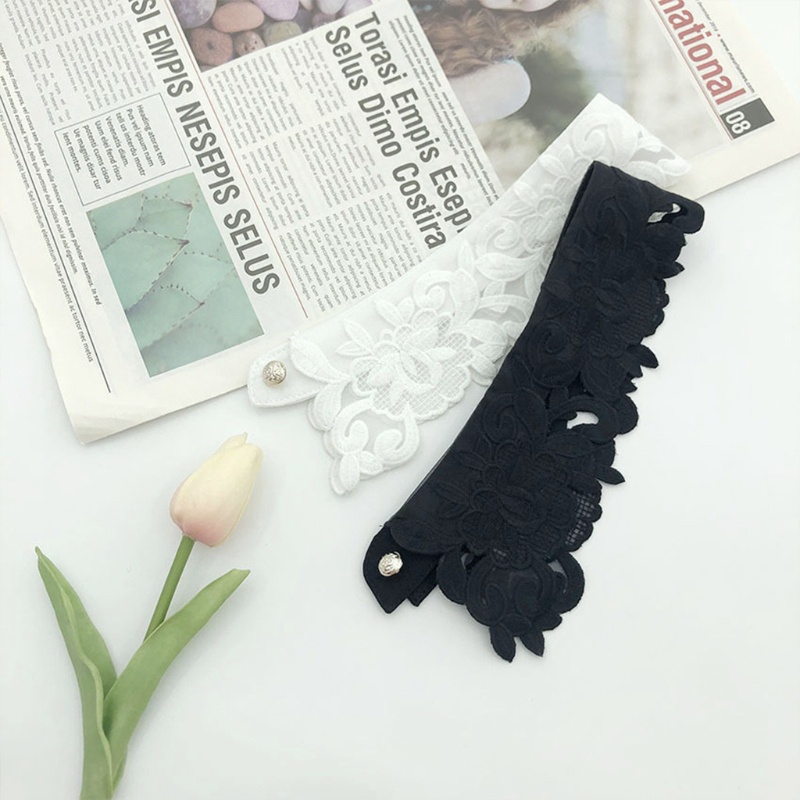 Vòng cổ choker vải organza phối ren thêu hoa rỗng kiểu vintage thanh lịch cho nữ
 | BigBuy360 - bigbuy360.vn