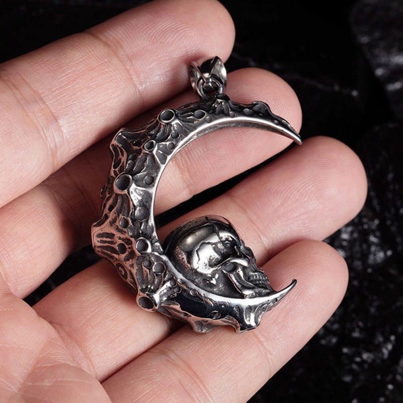 Vòng cổ Hình Đầu Lâu Phong Cách Gothic Cá Tính Cho Nam Và Nữ