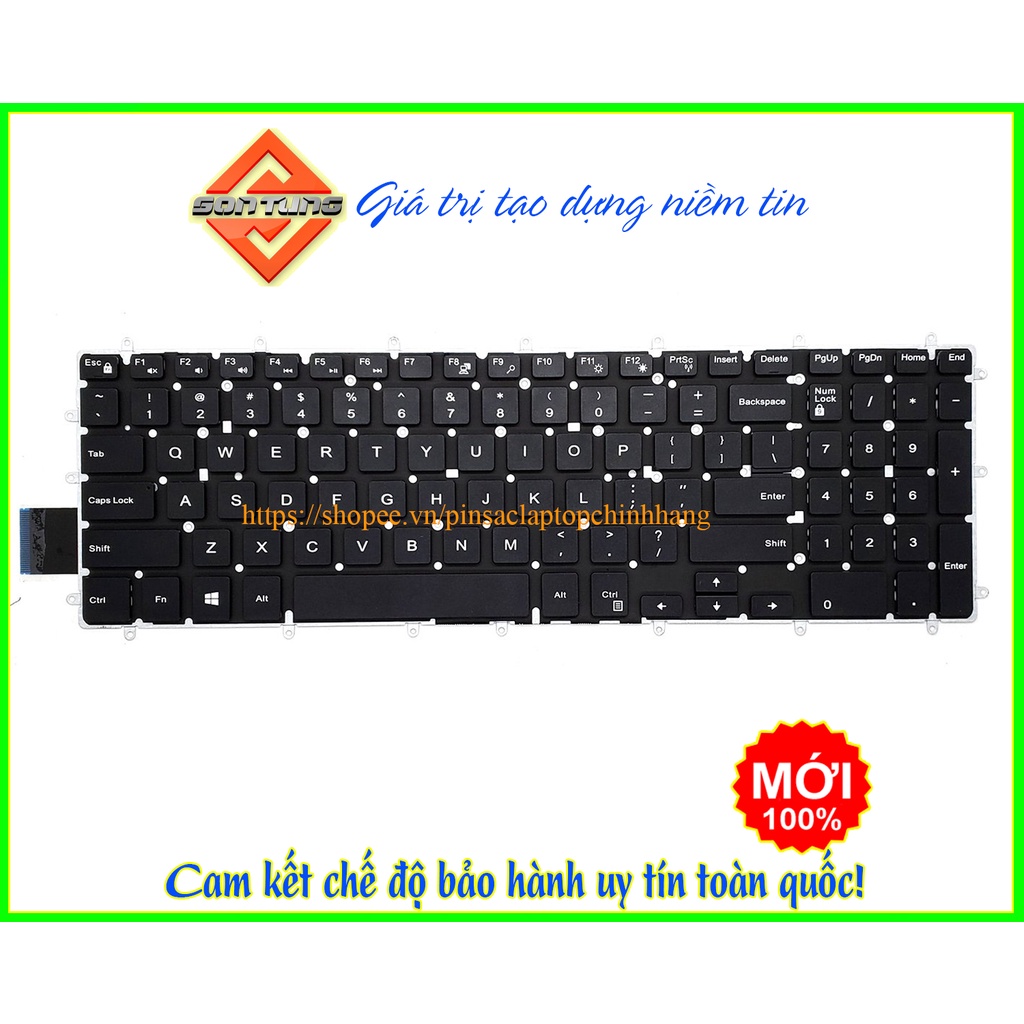Bàn phím laptop DELL 5567 5570 5575 5565 7566 7567 G5-5500 chuẩn US