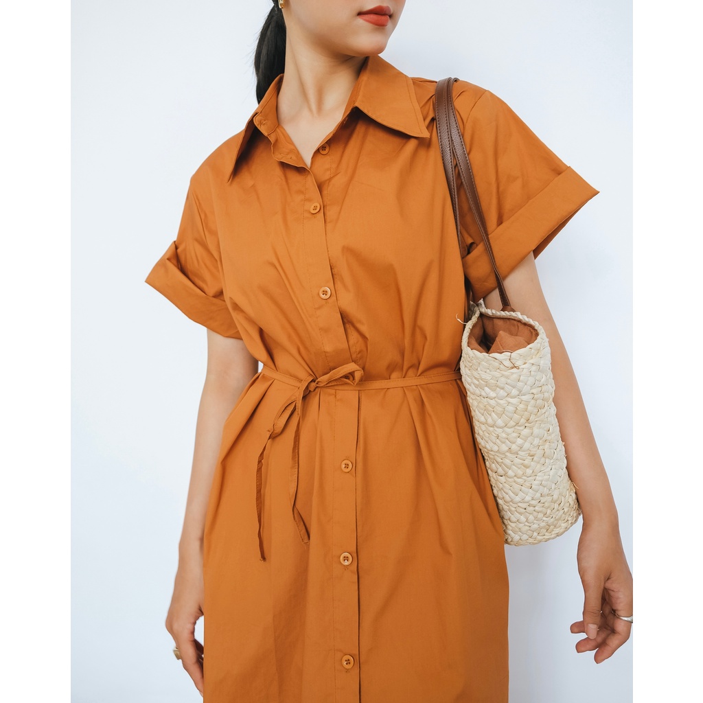 Đầm Sơ Mi Form Rộng Dài Oulebrou | 3448 | Lana Official