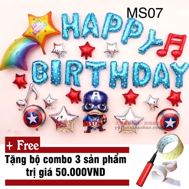 SET BÓNG SINH NHẬT HÌNH SIÊU NHÂN CHO BÉ