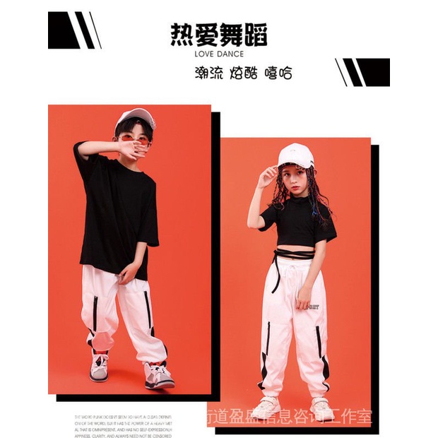 Trang Phục Biểu Diễn Nhảy Hip Hop Thời Trang Mùa Hè Cho Bé