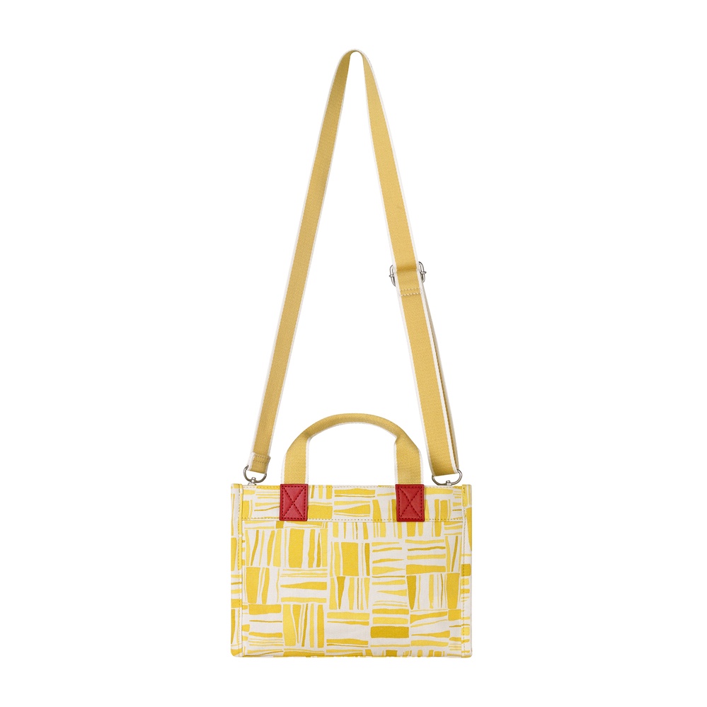 Cath Kidston - Túi đeo chéo Mini Milly Tote Painted Woodblock - 1002041 - Yellow