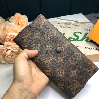 Ví nữ dài cúc màu lv fullbox