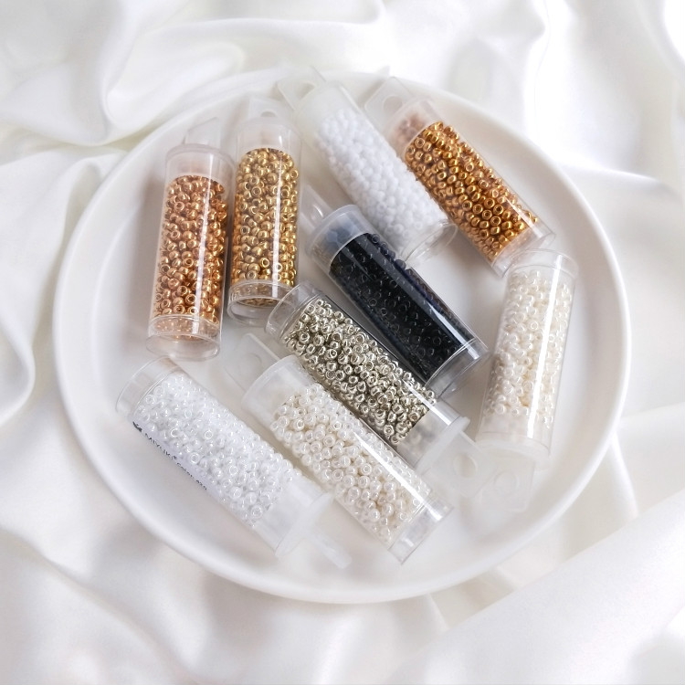 Hạt Tròn 3mm Màu Sắc Tươi Sáng Làm Trang Sức Thủ Công