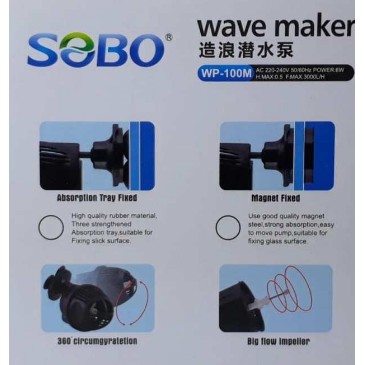 Máy thổi luồng tạo sóng cho bể cá cảnh SOBO WP 100M