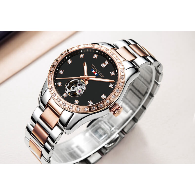 Đồng hồ nữ chính hãng Teintop T8685-2 hàng mới,Kính sapphire ,chống xước,Chống nước,máy cơ(Automatic),Bảo Hành 12 Tháng