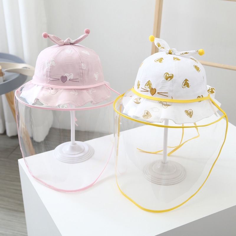 ♛Mũ Chống Nắng Có Tấm Che Mặt Bảo Vệ Chống Dịch Bệnh Cho Trẻ Em