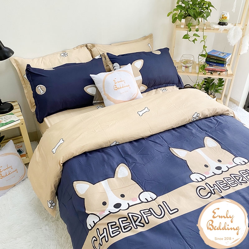 Bộ Chăn Ga Gối Cotton 3D Emly Bedding Các Mẫu Mới.