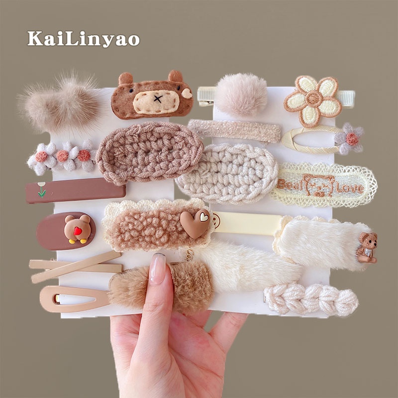 Kẹp Tóc Hình Thỏ Phối Hoa Dễ Thương Cho Bé Gái