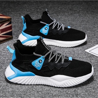 Giày thể thao nam mendo - giày sneaker đen xanh - đỏ trắng - kaki, đế phẩy, êm chân - g5005
