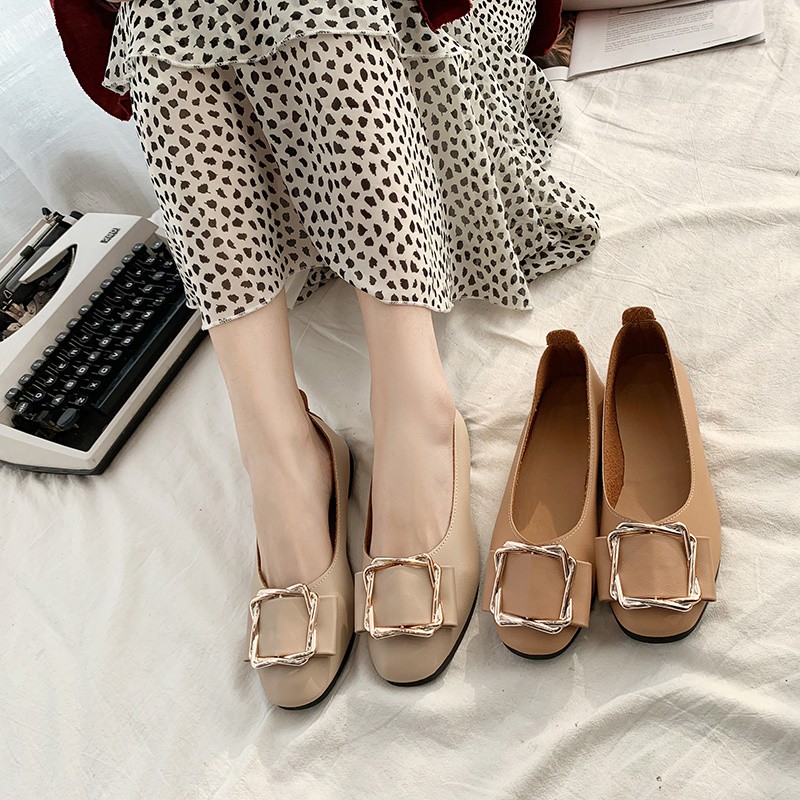 Giày Búp Bê Mũi Vuông Thời Trang Xuân Hè 2021 Cho Nữ | BigBuy360 - bigbuy360.vn