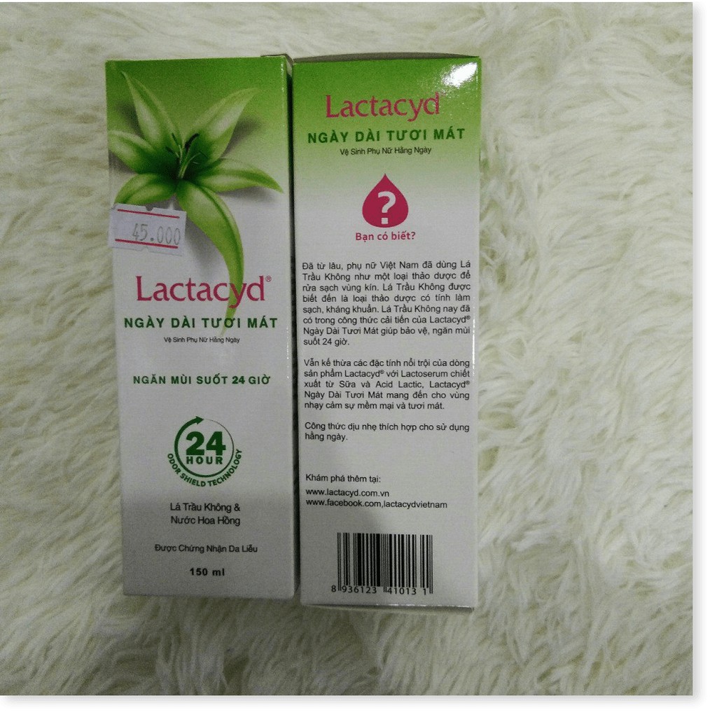 Dung Dịch Vệ Sinh Phụ Nữ Lactacyd Trầu Không (150ml)