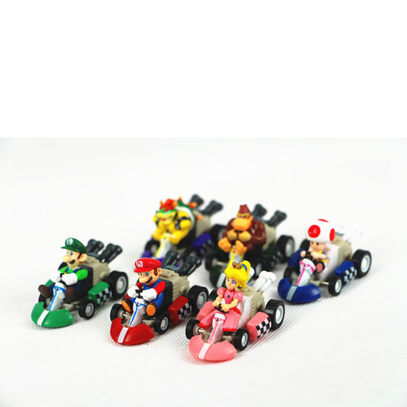 Bộ 6 Mô Hình Nhân Vật Game Super Mario Bằng PVC
