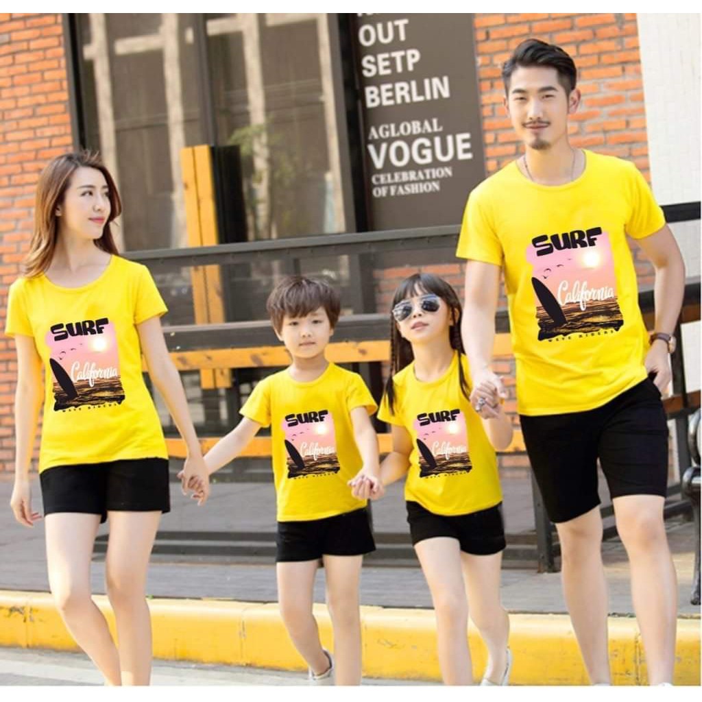 sét nguyên 1 bộ đi biển ( áo + quần ) cho gia đình team du lịch - giá rẻ vô địch
