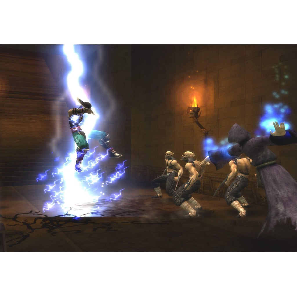 Đĩa Game PS2 - Rồng Đen Phiêu Lưu - Mortal Kombat: Shaolin Monks