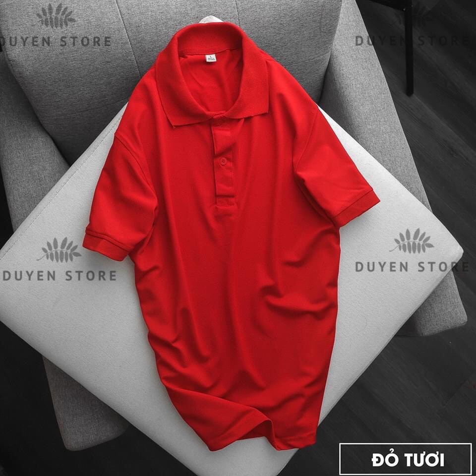 Áo Polo nam Cao Cấp Basic vải cá sấu Poly Thái kháng khuẩn, chống nhăn, thoáng mát (Size S - 3XL)