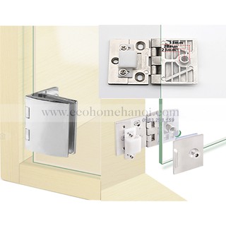 [ Hàng đẹp giá tốt ] Bản lề cánh tủ kính loại mặt cong, giảm chấn hoặc cối xoay ( có ảnh thật và video)