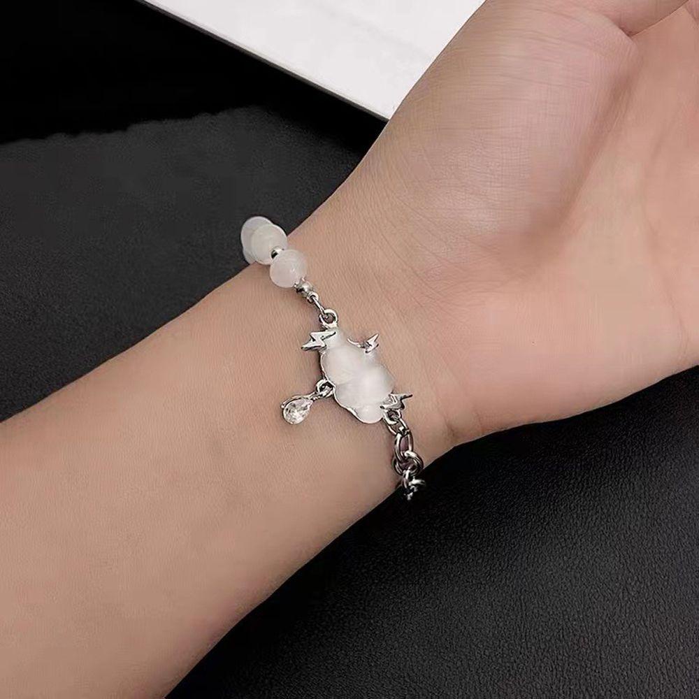 Vanes1 Bông Tai Chuỗi Hạt Hình Đám Mây Cổ Điển Dễ Thương Dành Cho Nữ