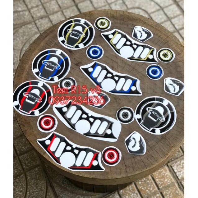 TEM DÁN BÌNH XĂNG R15 - YAMAHA R15V3