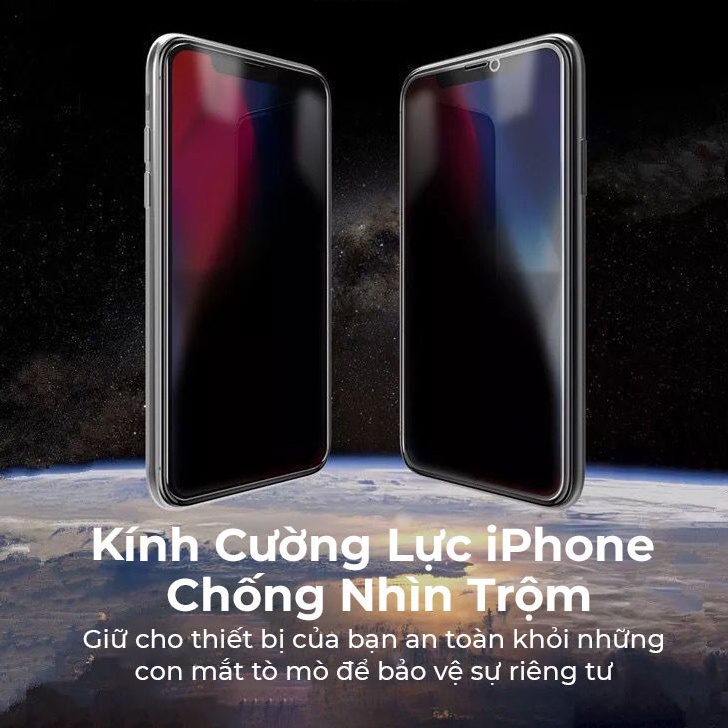 Kính Cường lực KINGKONG TỰ DÁN CHỐNG NHÌN TRỘM Hàng cao cấp  X/ XS/ XR/ XS MAX/ 11/ 12/ 13/ 14 promax