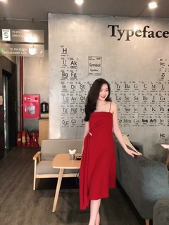 Đầm hai dây sang chảnh