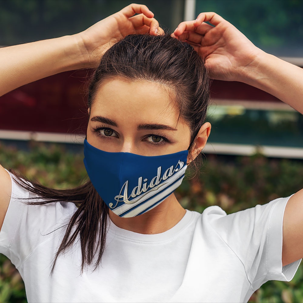 Khẩu Trang In Hình A.D.I.D.A.S_87 Soink Vải Poly Cotton 100%,Ngăn Bụi,Kháng Khuẩn,Bảo Vệ Toàn Diện