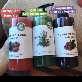 Sửa rửa mặt rau củ