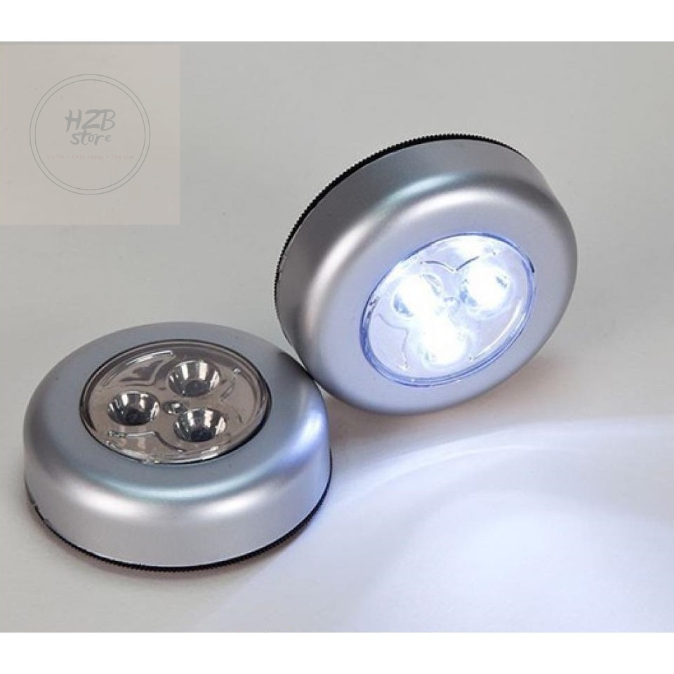 Đèn Led 3 bóng không dây Led mini dán tường, dán tủ quần áo 3 bóng siêu sáng