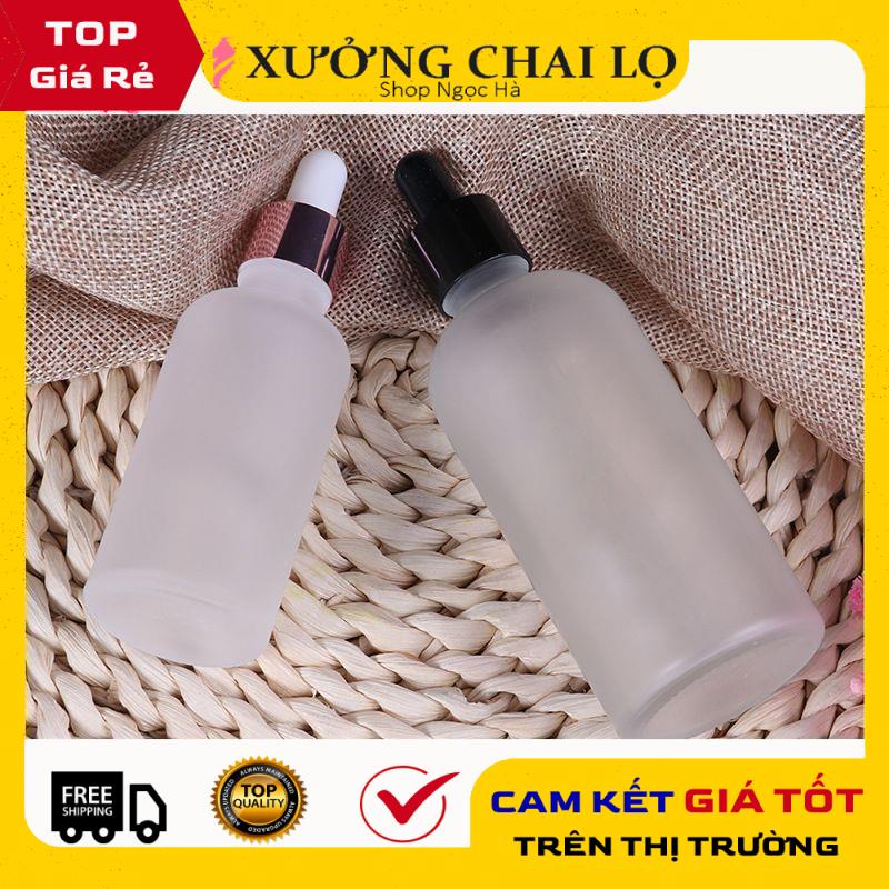 Lọ Chiết Serum ❤ GIÁ RẺ NHẤT ❤ [50ml, 100ml] Lọ Chiết Serum Thủy Tinh Phun Mờ Cao Cấp Nắp Bóp Nhỏ Giọt