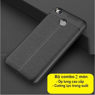 Bộ combo 2 món Ốp lưng Auto forcus cao cấp cho Xiami Redmi 4X + Cường lực