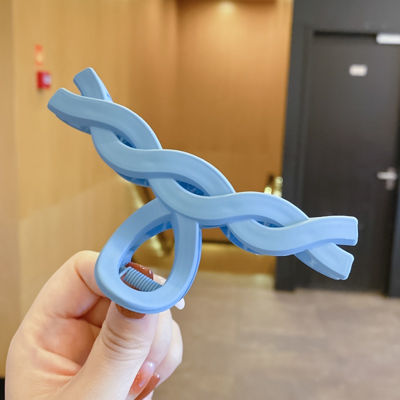 Kẹp Tóc Acrylic Màu Xanh Dương Thời Trang Hàn Quốc Cho Nữ