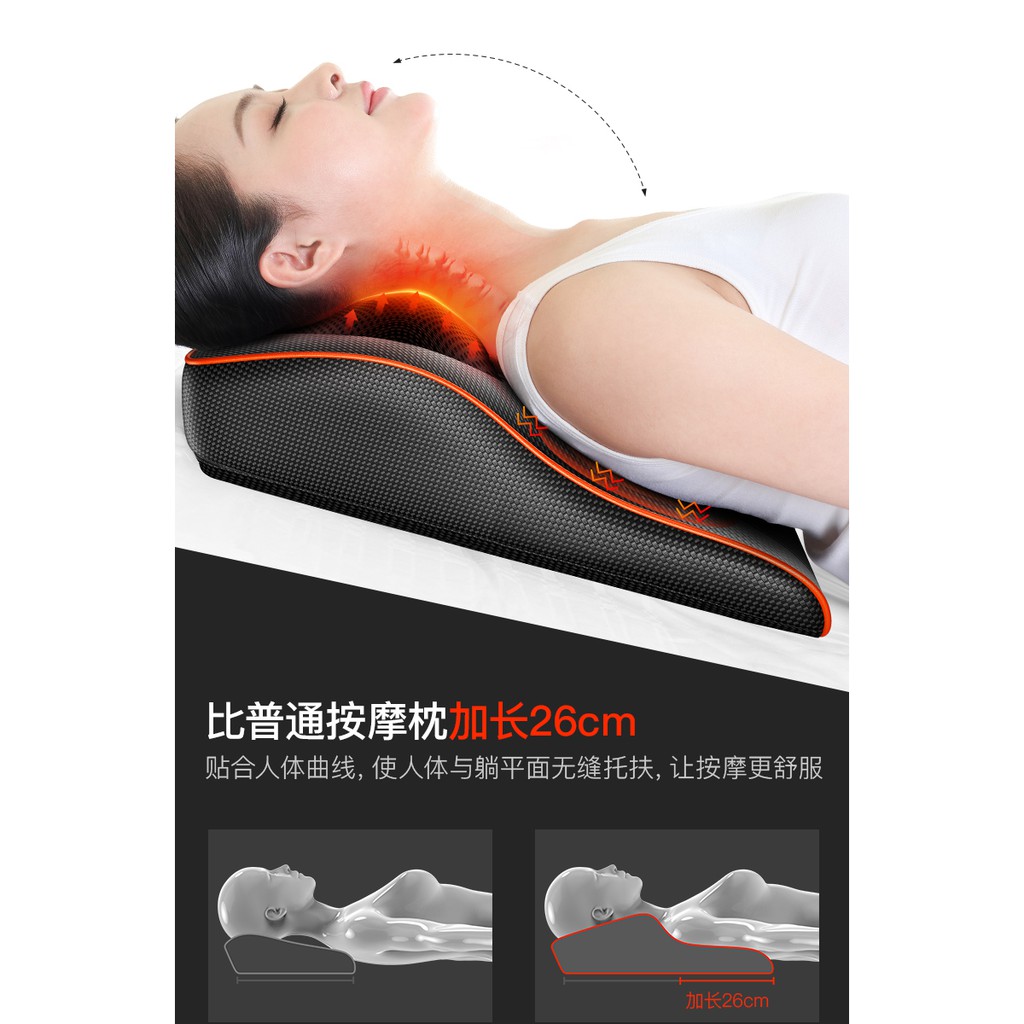 Gối massage 8 bi BENBO mát xa vai gáy toàn thân đa năng cao cấp