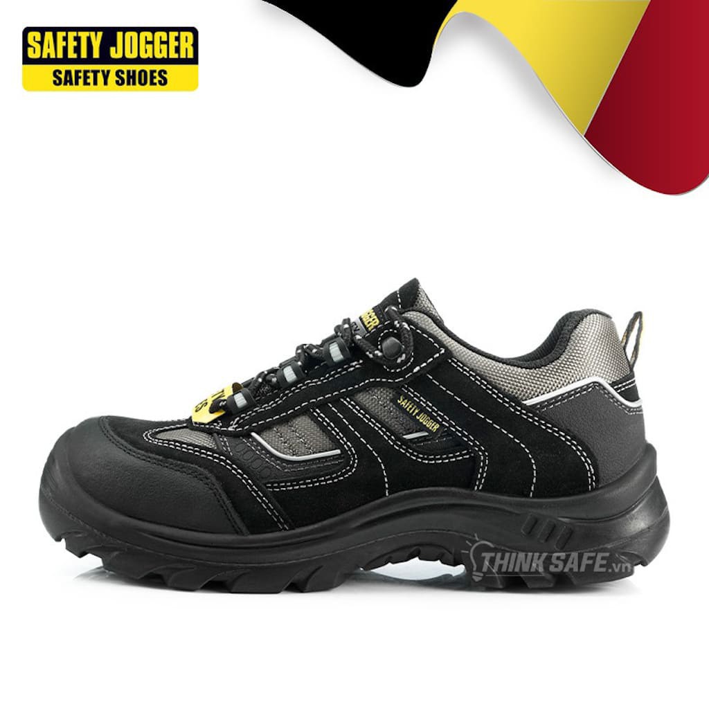 Giày bảo hộ lao động Jogger  - Giày bảo hộ Jumper S3 kiểu dáng thể thao, chống thấm nước, chống trơn trượt (đen)